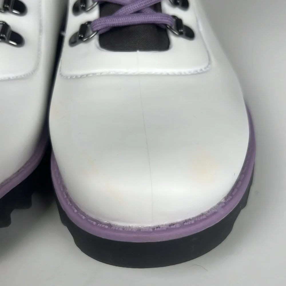 Jambu Rainey Hiker White and Purple Ankle Boots‎ / SZ 8.5